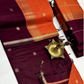 Maheshwari Silk Cotton Saree – Festive Elegance  | Deep Wine