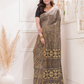 Ajrakh Exclusive Designer Modal Silk in Camel Brown - 050