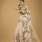 Kota Doria Handpainted Saree With Lace White - 003 - indeloom