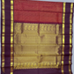 Pure Handwoven Gadwal Silk Saree With Maroon Red - 011