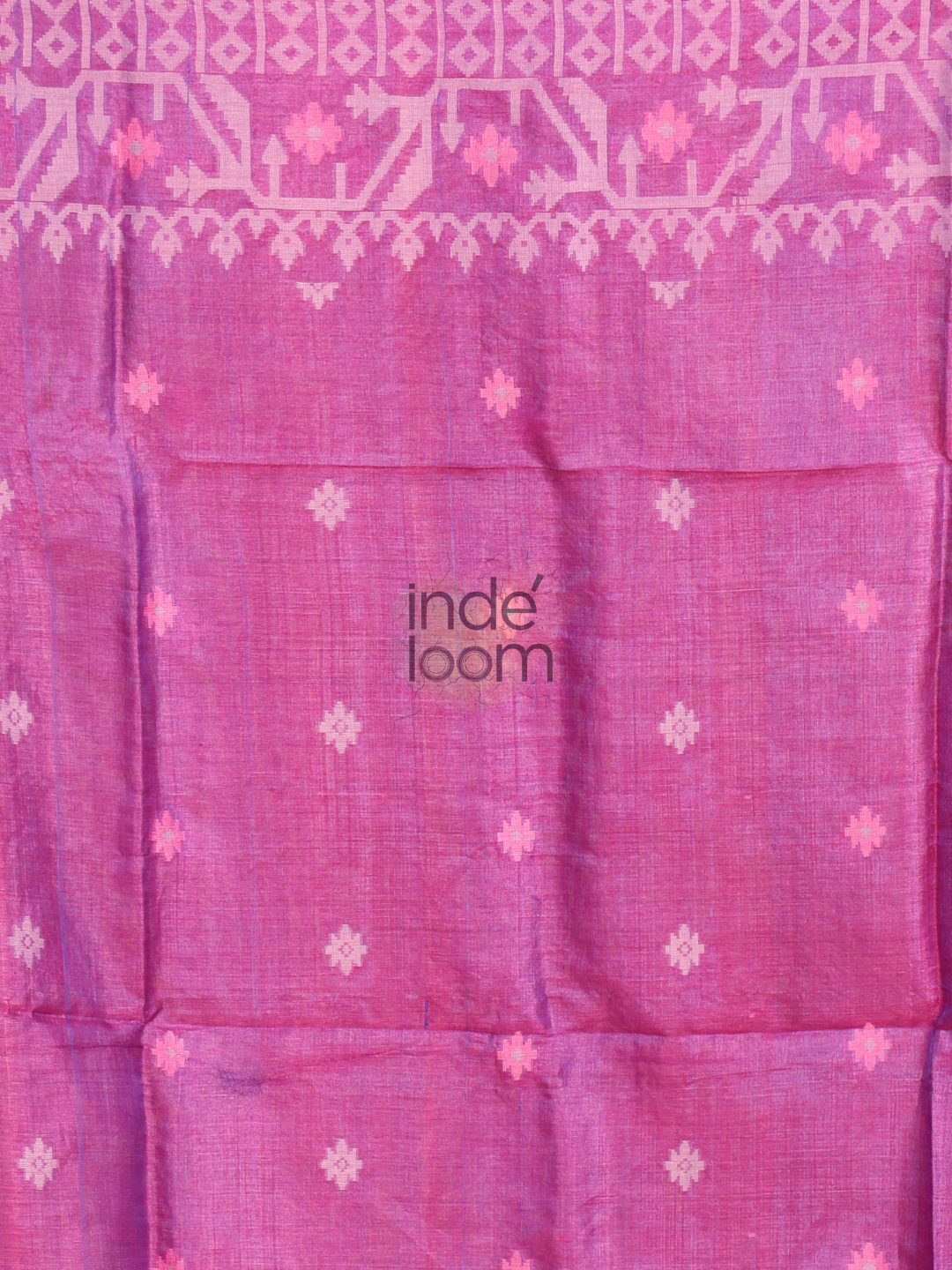 Tissue Jamdani Saree With Bright Purple - 105