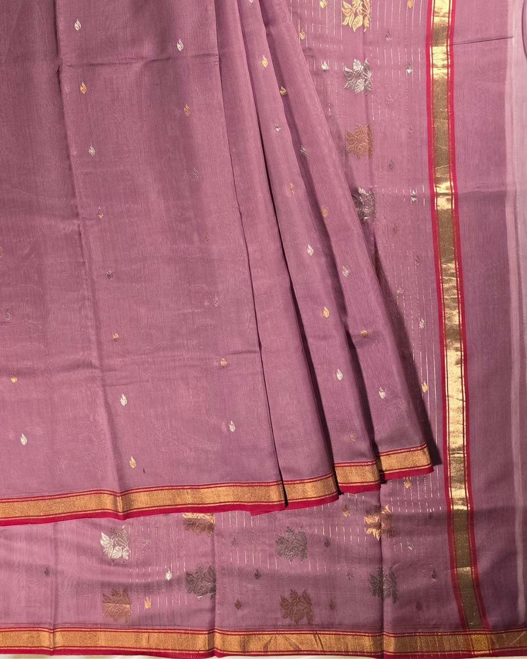 Chanderi Silk Saree With Pastel Pink