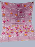 Handwoven Pure Handwoven Pure Muslin Saree  |  Baby Pink