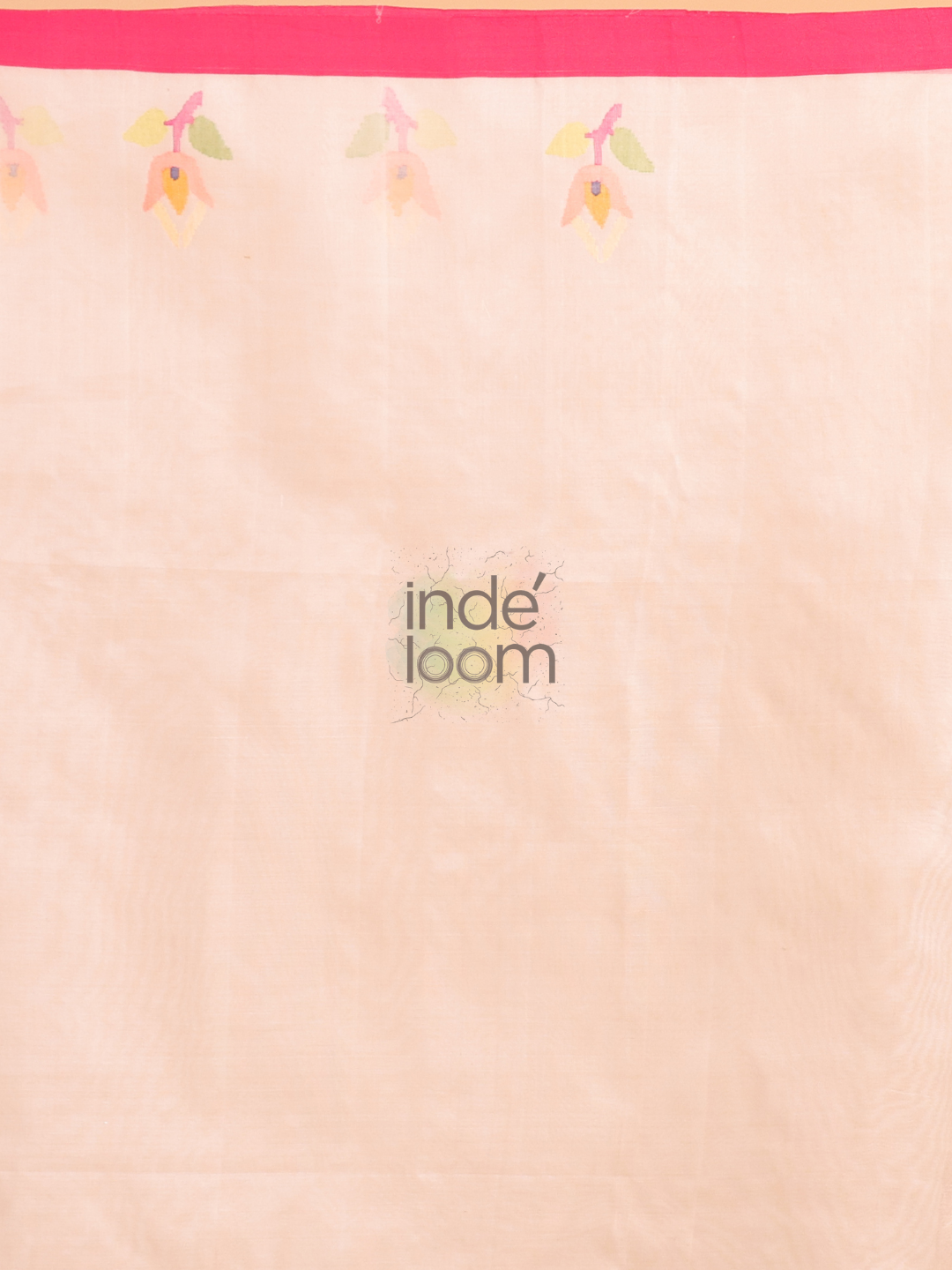Jamdani Saree With Burgundy Beige Brown - 162