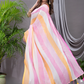 Handloom Mul Cotton Saree With Baby Pink - 003
