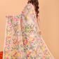 Jamdani Saree With Burgundy Desert Brown - 163
