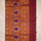 Kanchi Cotton|maroon & oil blue