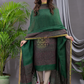 Pine Green Linen X Linen 2-Piece Set Kurti & Dupatta (UNSTITCHED) - 133