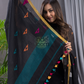 True Black Linen X Linen 2-Piece Set Kurti & Dupatta (UNSTITCHED) - 134