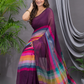 Handloom Khadi Cotton Saree With Wine Purple - 006