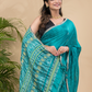 Matka Silk Jamdani Saree With Teal Green - 018