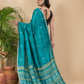 Matka Silk Jamdani Saree With Teal Green - 018