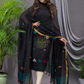 True Black Linen X Linen 2-Piece Set Kurti & Dupatta (UNSTITCHED) - 134