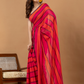 Pure Handloom Mul Cotton Saree | Hot Pink And Magenta Stripes