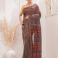 Ajrakh Exclusive Designer Modal Silk in Brick Red -049