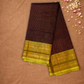 Pure Handloom Korvai Saree | Umber Brown