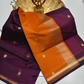 Maheshwari Silk Cotton Saree – Festive Elegance  | Deep Wine