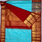 Pure Handwoven Kanchi Silk Saree Sky Blue - 205