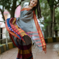 Handloom Narayanpet Cotton Saree | Grey and Multi Colour