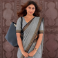 Handloom Narayanpet Cotton Saree | Grey