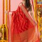 Classic Benarasi Katan Semi Silk Saree | Classic Red