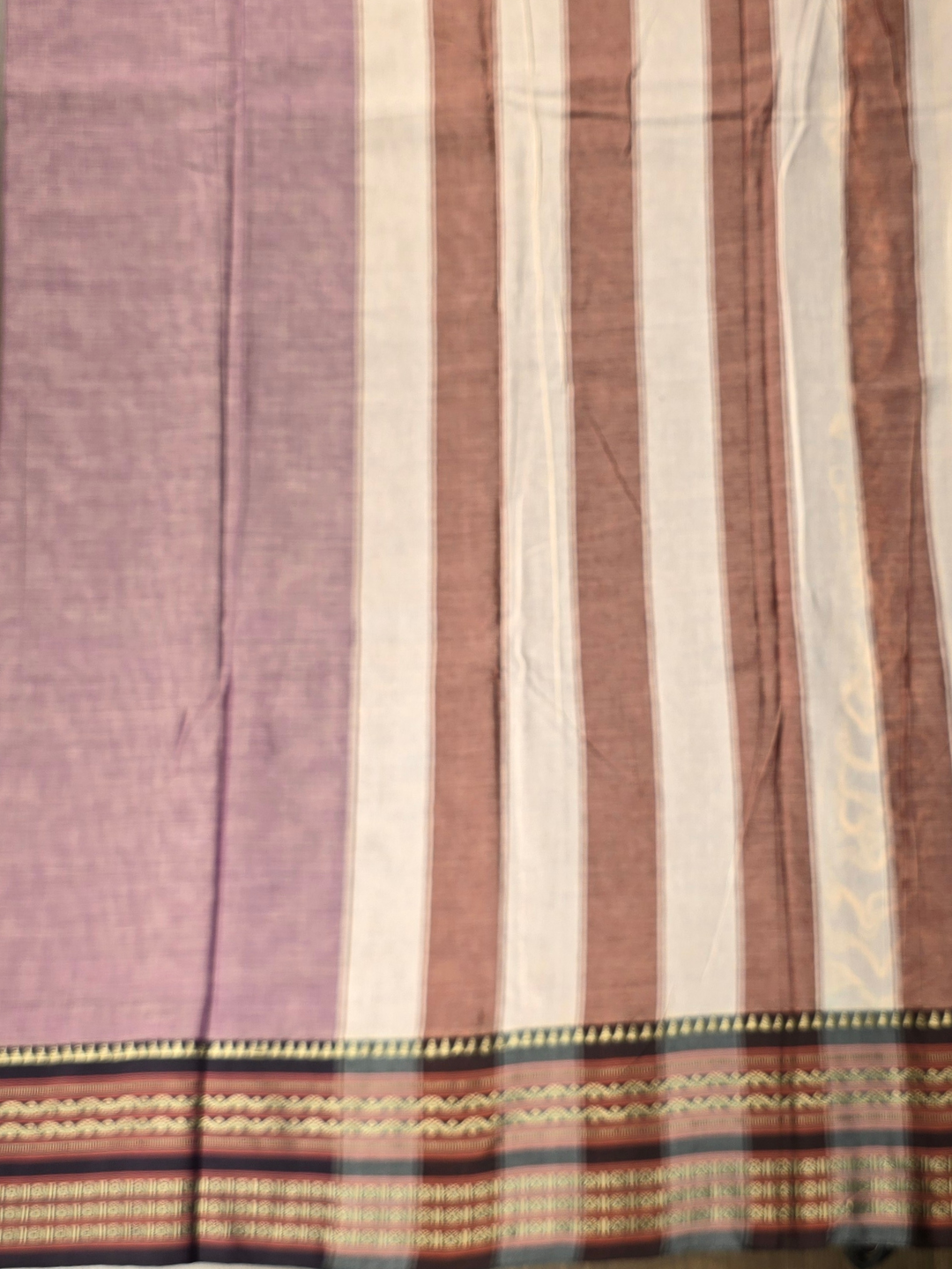 Handloom Narayanpet Cotton Saree | Mauve