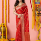 Classic Benarasi Katan Semi Silk Saree | Classic Red