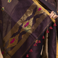 Dark Purple Tissue Linen 2-Piece Set Kurti & Dupatta (UNSTITCHED) - 036