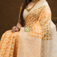Chanderi Cotton Ethnic Motifs Saree | Mustard Yellow