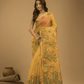 Jamdani Saree With Mustard Yellow - 04 - indeloom
