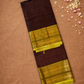 Pure Handloom Korvai Saree | Umber Brown