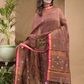 Coffee Brown  Jamdani 2-Piece Set Kurti & Dupatta (UNSTITCHED) -644