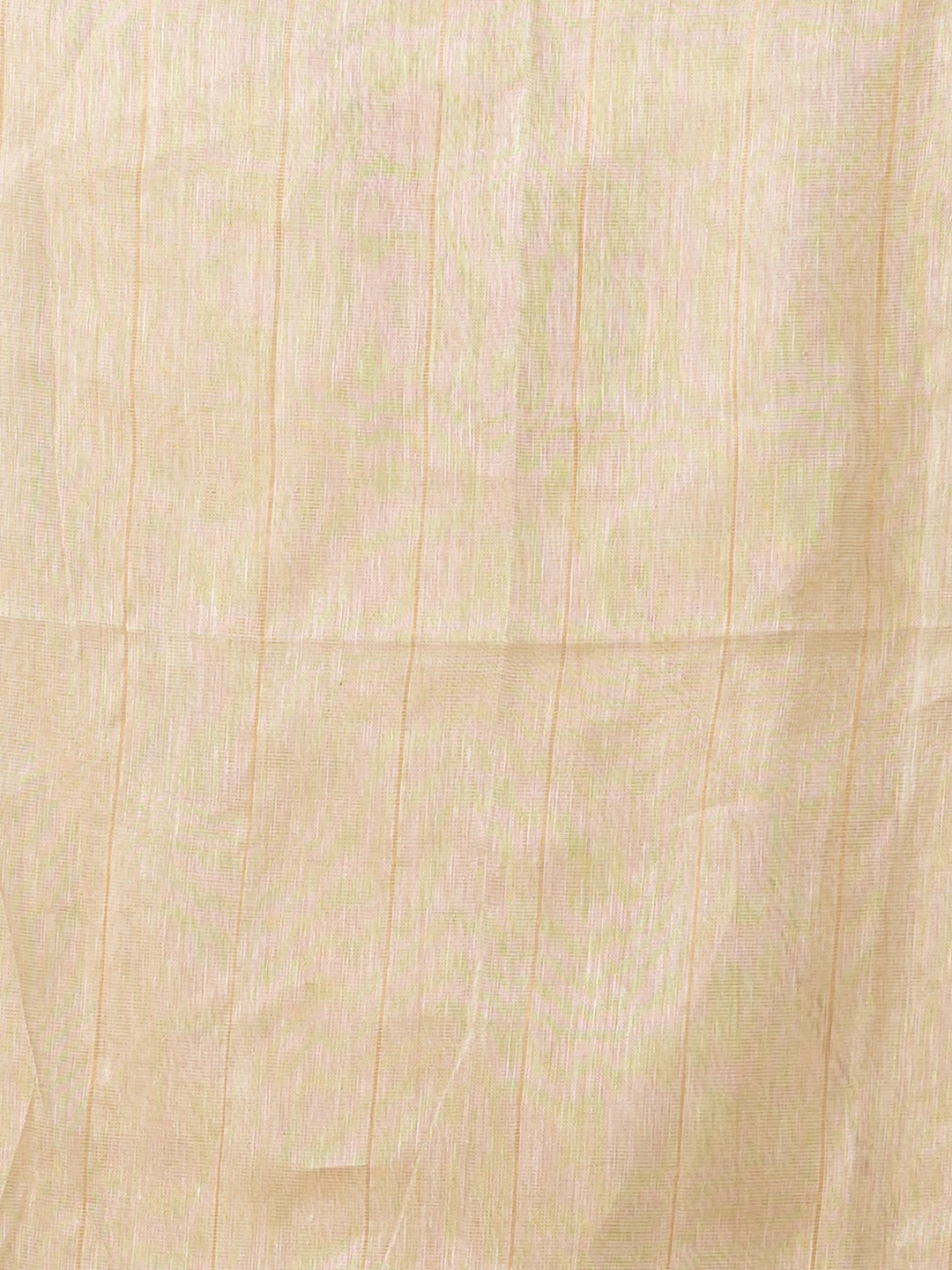 Pure Jamdani Linen Saree | Cream White  and White  | Half and Half style with Contrast Border