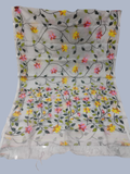 Handwoven Pure Handwoven Pure Muslin Saree  |  Snow White