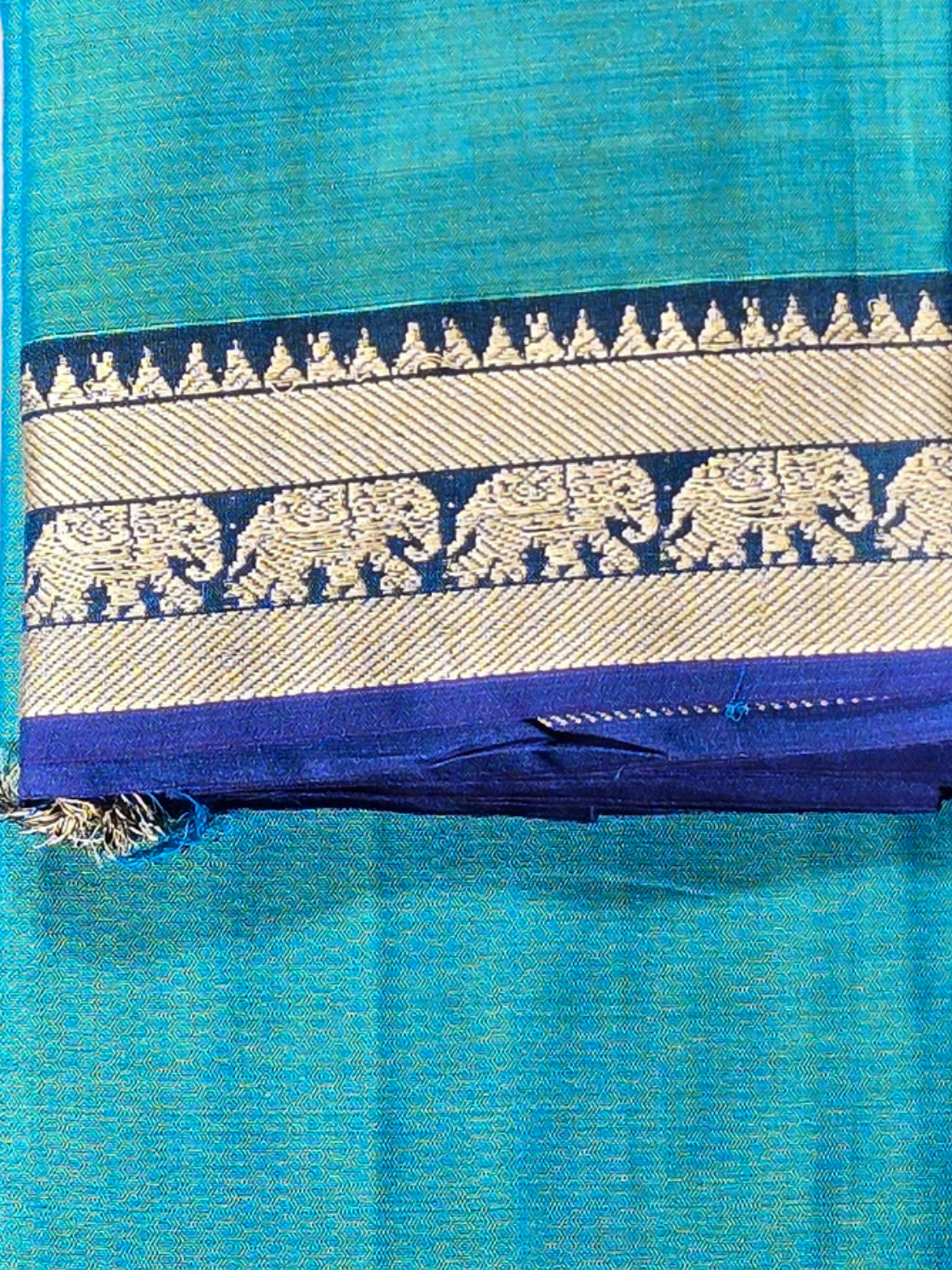 Narayanpet Cotton Saree - Blue