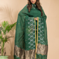 Pine Green Linen X Line 2-Piece Set Kurti & Dupatta (UNSTITCHED) - 004
