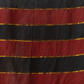 Pure Handloom Mul Cotton Saree | Black And Rust Stripes