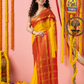 Classic Mysore Semi Silk Saree | Bright Yellow
