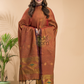 Rust Orange Tissue Linen 2-Piece Set Kurti & Dupatta (UNSTITCHED) - 037