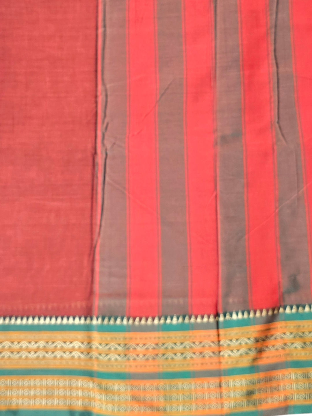 Narayanpet Cotton Saree - Maroon