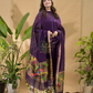 Grape Purple Jamdani 2-Piece Set Kurti & Dupatta (UNSTITCHED) -751