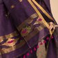 Midnight Purple Tissue Linen 2-Piece Set Kurti & Dupatta (UNSTITCHED) - 038