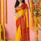 Classic Mysore Semi Silk Saree | Bright Yellow