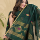 Pine Green Mercerised Cotton Meenakari Motif 2-Piece Kurti & Dupatta (UNSTITCHED)-872