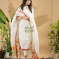 Snow  White Jamdani 2-Piece Set Kurti & Dupatta (UNSTITCHED) -752