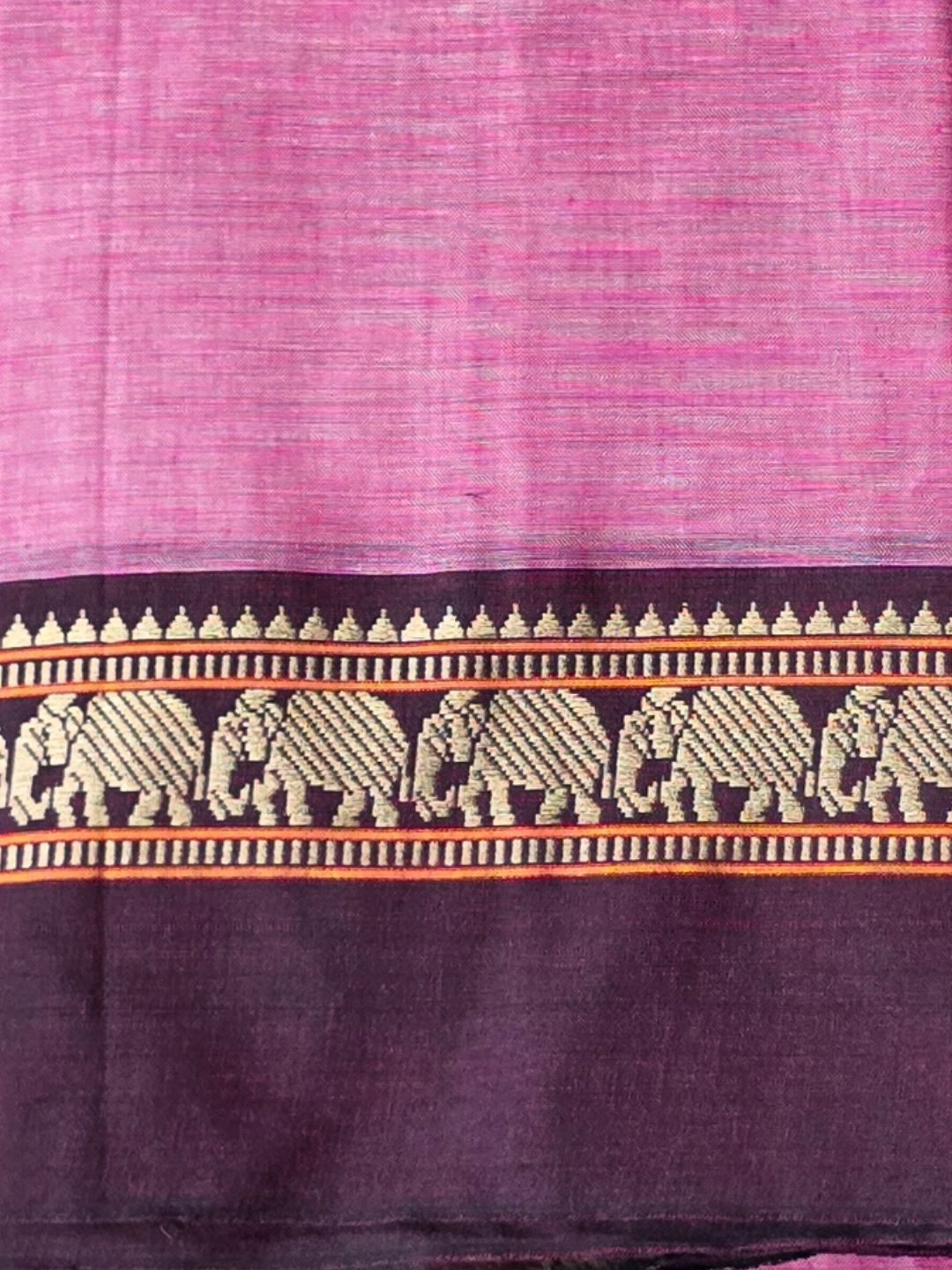 Narayanpet Cotton Saree - Pink