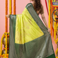 Classic Benarasi Semi Silk Saree | Lime Yellow