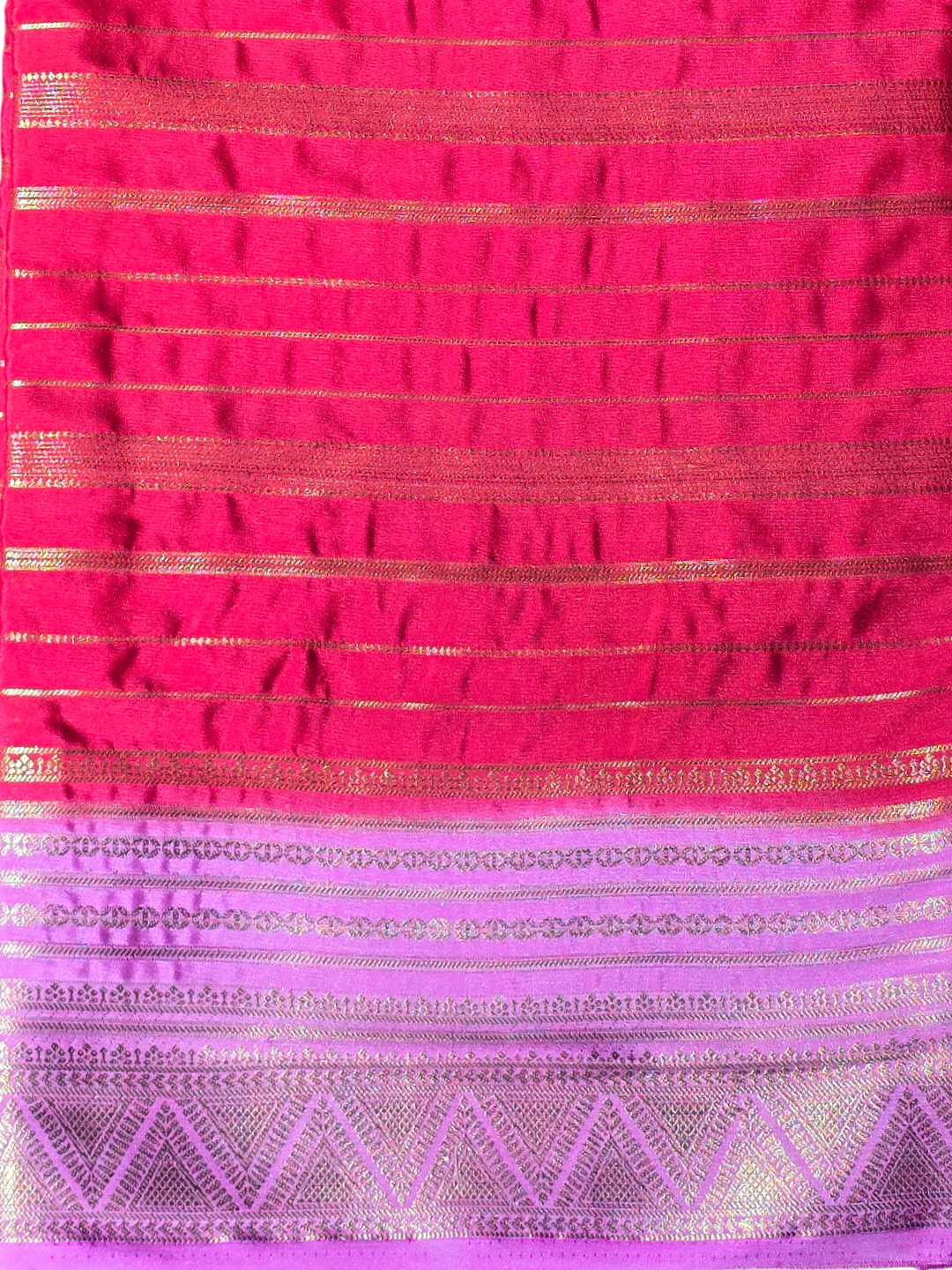 Classic Mysore Silk Saree  |  Coral Pink