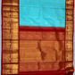 Pure Handwoven Kanchi Silk Saree Sky Blue - 205