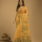 Jamdani Saree With Mustard Yellow - 04 - indeloom